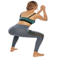 Visoko struk joga hlače pantalone za žene sa džepovima sa džepovima Tummy Control Workgings Atletska