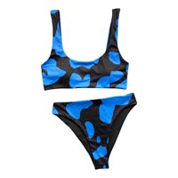 Korut za kupaće žene Žene Žene Modni čvrsti boja Seksi šuplji otvoreni Back Bikini kupaći kostim Split kupaći kostim