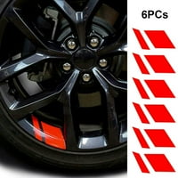 Crveni reflektirajuće kotače za automobile Rim Vinil naljepnice za naljepnice za 16 - 21 . E5G1