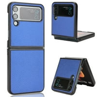 za Samsung Galaxy Z Flip Aramid futrola, karbonska karbonska vlakna Teksture Kožni telefonski fotoaporti