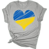 Ukrajina Heart Flag za zastavu Ženska majica Bella