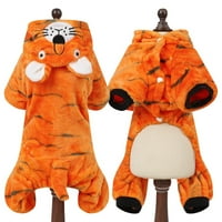 Kućinski kostim pas Halloween odijelo za pse tigar tigar kostim pasa kombinezon za kućne ljubimce štenad - veličina l