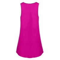 HHEI_K ženska modna casual haljina V-izrez bez rukava bez rukava prsluk od plaže suknja maturalna haljina