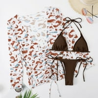 Ženski kupaći kostimi Otvori prednja plaža Bikini kupaći kostim Kimono Cardigan prikriva dugačka točna