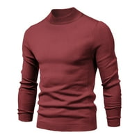 Stabilni muški prsluk jesen i zimski zadebljani topli džemper srednji ovratnik muške multi-boja džemper