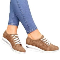 HOKSML cipele za žene, ženske platforme plus-size Wedge sandale čipke na caringu