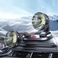 HESROICY FAN 5 12 24V Brzina podesiva hlađenje Dual Head Auto USB Cooler Air Fon Potrošni materijal