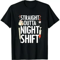 NIGHT SHIF SIGIJA za muškarce Ženska hitna medicinska sestra majica Grafički majica Smiješni kratki