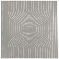 Sivi vanjski tepih Kavka dizajna