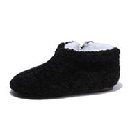 Tenmi Kids Cosy Casual Comfort Hodanje cipela Prozračne nejasne udobne kratke čizme Crna 4.5c