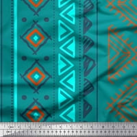 Soimoi modalno saten tkanina Aztec Geometrijski dekor tkanina Široko dvorište