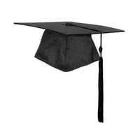 CAP CAP MATTE Unise za srednju školu i fakultetsku crnu tassel sa .deco G3S2