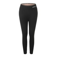 FVWitlyh Plus size nogu toplije Ženske gamaše Jesenski zima toplo obložene debele pantalone Zimske poslovne
