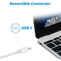 APRELCO 3.3FT bijeli 5A brz USB-C punjač za punjenje kabela za punjenje kompatibilno s MI CC CC9E 9T