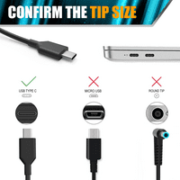 45W TIP C USB C punjač za HP Chromebook Charger SPECTER 13-V111D 13-V011D 13-W023D 13-W013D 13-AE013D