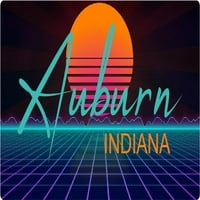 Auburn Indiana frižider magnet retro neon dizajn