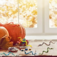 Ukrasi za Noć vještica unutarnji na otvorenom na klirensu, Halloween False Snakes Plastični dječji trik za igračke zabave obojene zmijske rekvizite, dekor za pad Halloween Dekor