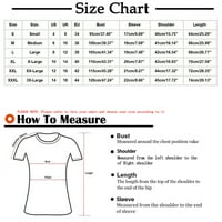 Izlasci vrhovi za žene Žene V-izrez Baseball Print T-majice Modne udobne ženske bluze vrhovi kratkih