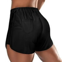 Ženske joge hlače Ljeto Početna Casual High Squist Hratke za omotajte sportske hlače Ravne labave hlače