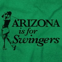 Arizona AZ je za Swingers Funny Golf Muška grafička majica Tees Brisco Brends 5x