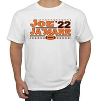 Wild Bobby Cincinnati fudbal Joe Ja'marr Sports Men Graphic Majica, Bijela, XX-velika