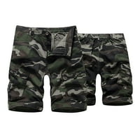 DTIDTPE Cargo Hlače Muške modne Ležerne prilike Caseflage Color Multi džepni zatvarač kopče na otvorenom kratke hlače za alatke za muškarce