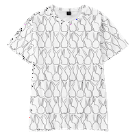 Kawaii Rabbit Print Thirts Usched Bunny Print majica Loose, Odrasli # 05