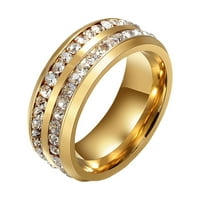 Nakit za prstenje Universal puni redovi Muški i dijamantni prstenovi dva ženska prstenova