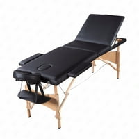 84 sklopiva masažna tablica prenosiva preklopna masaža krevet w crowle za lice, ručni remen i nasloni