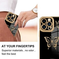 Dizajniran za iPhone PRO MA Case Slatka leptira Dizajn za žensku djevojku sa zaštitnikom zaslona, ​​luksuzno