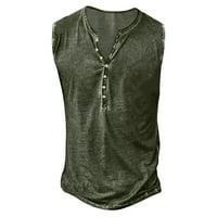 Muška ljetna modna ležerna kopča 3D digitalni tisak bez rukava bez rukava od prsluka vrhunske bluze
