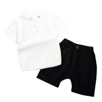 Toddler Boys kratki rukav Soild majica TOPS kratke hlače Kids Gentleman Outfits Baby Fashion Dailywer