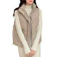 KPOPLK Ženska zimska jakna na pufferu Vjetrootporni kaput ženski prekriveni pamučni prsluk zimska modna