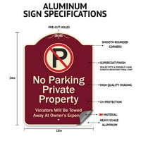 Sim serije dizajnera za prijavu - Rezervisan parking - Budite pažljivi