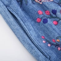 Rewentine ženske hlače Ljetna moda Žene Ležerne prilike za ispis Loose hlače Ravne široke noge pantalone svijetle plave boje 6