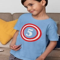 TStars Boys Unise Rođendanski poklon za godinama stara grafički tee 5. rođendanski poklon za pet godina kapetane za rođendanske majice za dječaka B dana rođendanska majica