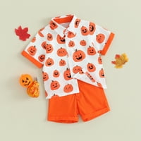 Douhoow Kids Boys Halloween odjeća Toddler Summer Beach Outfit 1t 2T 3T 4T 5T Little Boys Zod bundeve