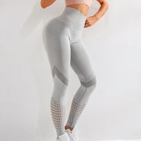 Ženske trendi joge pune dužine hlače Tummmy Control visoke uštede u obliku struka Čvrsta boja guza vežbanje