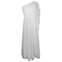 Ženske haljine pune dužine kratkih rukava Ležerne prilike, haljina od ljetnog izrezanog izrezanog izrezanog retka bijela 3xl
