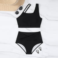 Plus size za kupanje za žene Bikini jedno rame Havajski sa plažama na prsima plaža odjeća modna kupaća