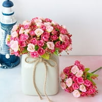 Umjetni buket Diamond Rose Podružnice Lažni cvijeće Kućni dekor vjenčanja