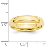 10k žuto zlato 10ky Standard Comfort Fit Band Veličina izrađena u Sjedinjenim Državama 1CF050-7