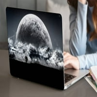 Kaishek Hard Case Cover kompatibilan sa rel. Najnoviji macbook zrak s mrežnim zaslonom i dodirnim ID modelom: A1932 i A2179 i galaksija + crna poklopac tastature