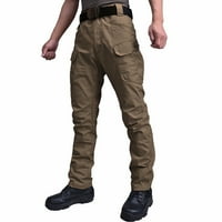HFYIHGF muške teretne hlače za vanjske hlače Multi džepovi lagani vodootporni rad Pješačke kampove hlače
