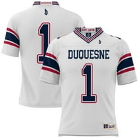 Muška predstava # White Duquesne Dukes Fudbalski dres