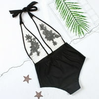 Bikini set za žene Rose Bikini plaža za patchwork kupaći kostimi jednodijelni nosači mrežastih kupaćih