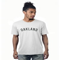 Daxton Premium Basic Crew vrat kratkih rukava majica gradova Oakland Pismo