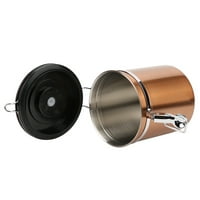 TEBRU Spremnik za skladištenje, 1,5l kanistar od nehrđajućeg čelika zaptiveni spremnik čaj za kavu Skladištenje