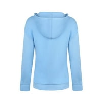 Hoodie za žene lagana zip up jakna s kapuljačom dukserice navodnicu čvrstog osnovnog kaputa prema kaputima