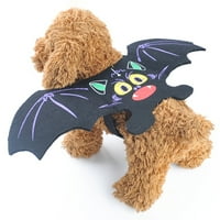 Krila pasa šišmiša, veličina podesivih kostima za Halloween kućne ljubimce s zvonom za male pse i velike mačke dekoracije za zabavu i cosplay